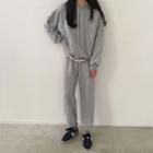 Set: Loose-fit Hooded Pullover + Jogger Pants