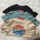 Plane Printed Short-sleeve T-shirt