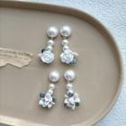 Faux Pearl Flower Ceramic Dangle Earring (various Designs)