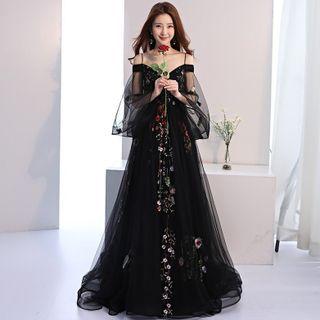 Mesh A-line Cocktail Dress / Evening Gown (various Designs)