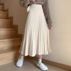 Midi Knit Midi A-line Skirt