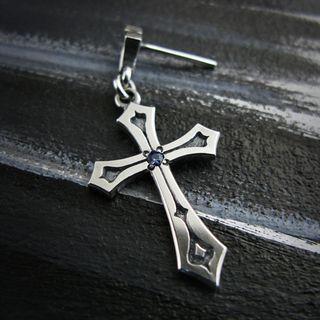 Blue Sapphire Silver Single Earring