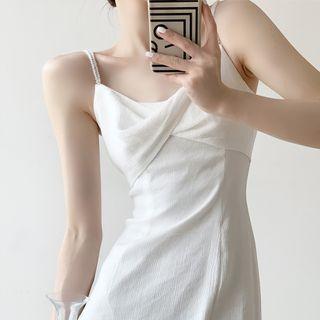 Spaghetti Strap Twist Midi Dress