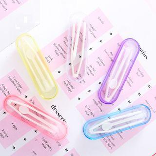 Set: Contact Lens Tweezers + Applicator As Shown In Figure - One Size
