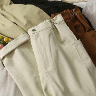 Adjustable-waist Loose-fit Harem Pants