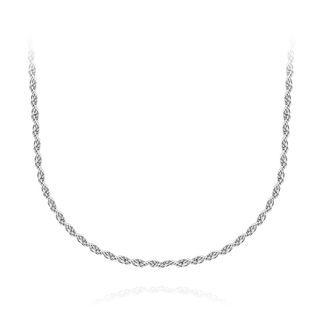 Fashion Simple 316l Stainless Steel Necklace 45cm Silver - One Size