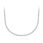Fashion Simple 316l Stainless Steel Necklace 45cm Silver - One Size