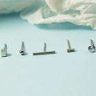 Set Of 5: Geometric Alloy Earring (various Designs) Set Of 5 - Silver - One Size