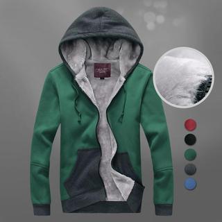 Two-tone Fleece-lined Hoodie