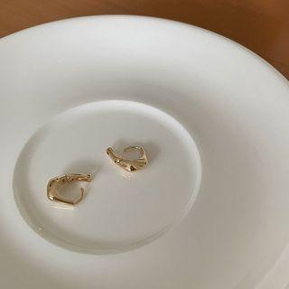 Angled Mini Hoop Earrings