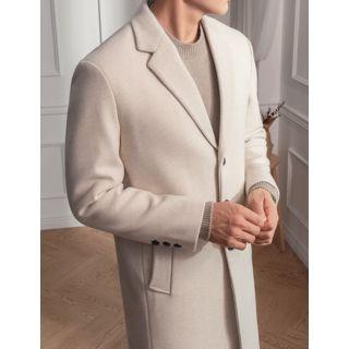 Single-breasted Cashmere Blend Coat