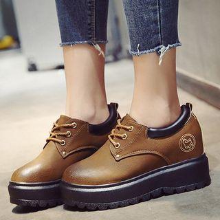 Lace-up Hidden Platform Shoes