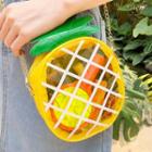 Chain-strap Pineapple Cross Bag Yellow - One Size