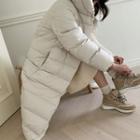 Hooded Snap-button Padding Coat