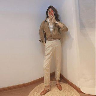 Straight Leg Pants / Shirt / Set