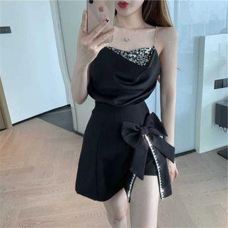 Camisole Top / Bow A-line Skirt / Set