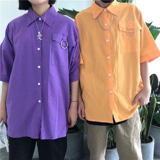 Short-sleeve Couple Matching Shirt
