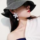 Embroidered Floral Earring