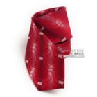 Patterned Neck Tie Red - One Size