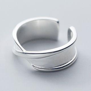 Twisted Open Ring S925 Silver - Ring - Silver - One Size