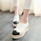 Two-tone Platform Loafers