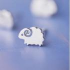 925 Sterling Silver Sheep Earring One Size - One Size