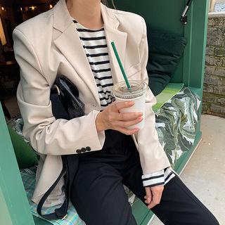 3-button Boxy Blazer
