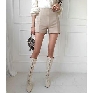Seam-trim Zip-side Shorts