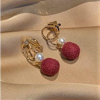 Bobble Swirl Drop Earring / Clip-on Earring