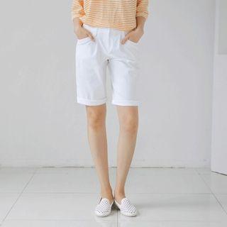 Zip-front Baggy-fit Shorts