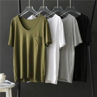 Short-sleeve Front-pocket T-shirt