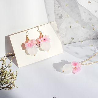 Flower Drop Earring 5353 - 1 Pair - One Size