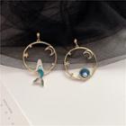 Asymmetric Mermaid Earring / Clip-on Earring