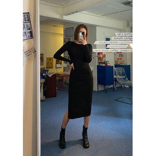 Monotone Long Bodycon Dress