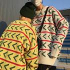 Couple Matching Chevron Print Sweater
