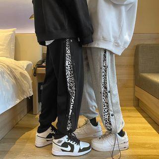 Couple Matching Drawstring-cuff Sweatpants