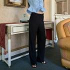 Plain Lounge Pants Black - One Size