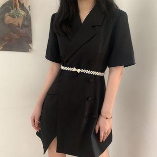 Faux Pearl Belt 1pc - White - One Size