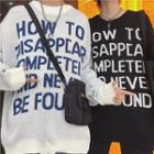 Couple Matching Lettering Knit Pullover