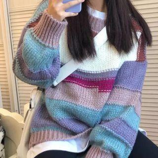 Striped Sweater / Long-sleeve T-shirt / Leggings