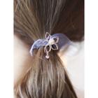 Flower Pendant Organza Hair Tie