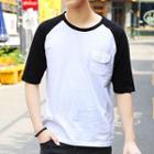 Raglan Elbow-sleeve T-shirt