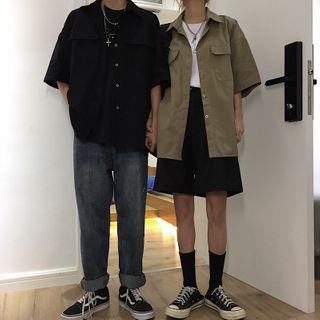 Short-sleeve Shirt Jacket