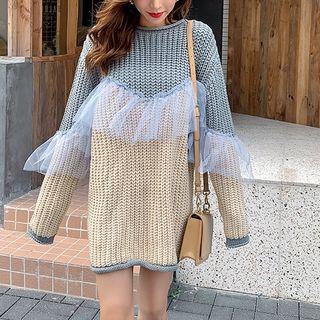 Oversized Paneled Sweater