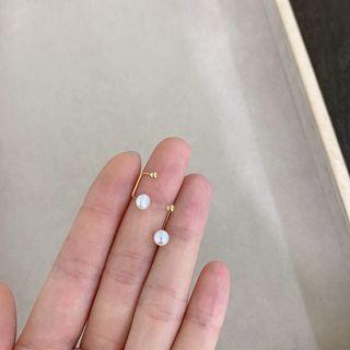 Freshwater Pearl Stainless Steel Earring / Set (various Designs)
