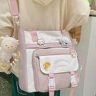 Set: Lettering Tote Bag + Bag Charm + Badge