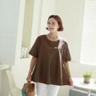 Flared Cotton Blouse