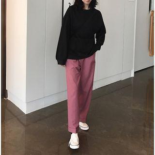 Flower Printed Pullover / Wide Leg Pants