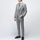Set: Houndstooth Single-breasted Blazer + Dress Pants