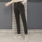 Patch-pocket Corduroy Tapered Pants